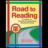 Road to Reading A Program for Preventing and Remediating Reading Difficulties   With CD