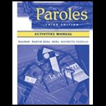 Paroles   Activity Manual
