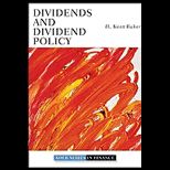 Dividends and Dividend Policy