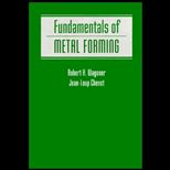 Fundamentals of Metal Forming Analysis