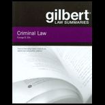 Gilbert Law Summaries Criminal Law