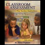 Classroom Assessment   With Mylabschool (New)