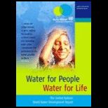 Water for People, Water for Life