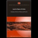 Law in Times of Crisis