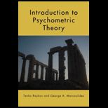 Intro to Psychometric Theory