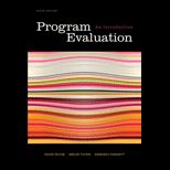 Program Evaluation An Introduction