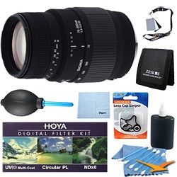 Sigma 70 300mm f/4 5.6 SLD DG Macro Lens for Nikon DSLRs   Pro Lens Kit