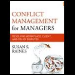 CONFLICT MANAGEMENT FOR MANAGERS