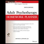 Adult Psychotheraphy Homework Planner With Cd