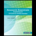 Research Essentials Foundations for Evidence Based Practice