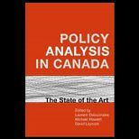 Policy Analysis in Canada  State Of The Art