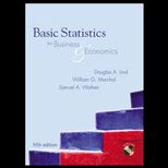Basic Statistics for Business and Economics   With CD