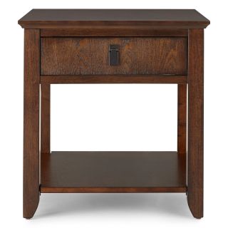 Park Row End Table, Brown