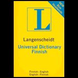 Universal Dictionary Finnish