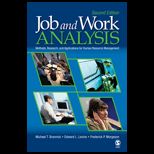 Job and Work Analysis  Methods, Research, and Applications for Human Resource Management