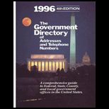 Government Directory of Addresses and Telephone Numbers, 1996