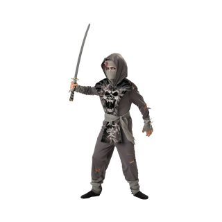 Zombie Ninja Child Costume, Gray, Boys