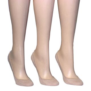 3 pack Low Vamp Cotton Liners, Nude, Womens