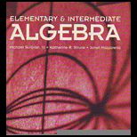 Elementar and Intermediate Algebra With CD (Custom)
