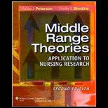 Middle Range Theories  Application to Nursing Research