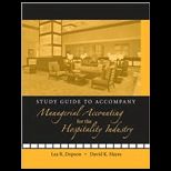 Managerial Accounting for the Hospitality Industry  Study Guide
