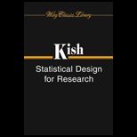 Statistical Design for Research