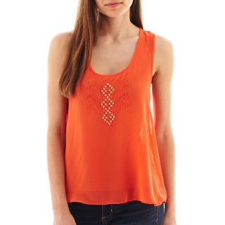 By & By Embroidered Tank Top, Womens