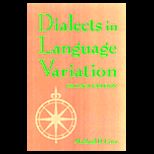 Handbook of Dialects and Language Variation