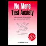 No More Test Anxiety   With CD