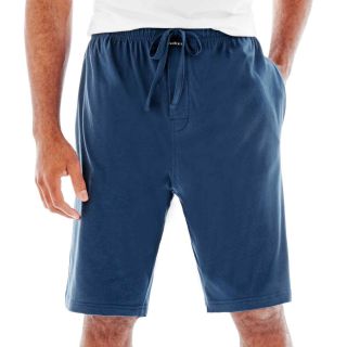 Van Heusen Knit Pajama Shorts, Navy, Mens