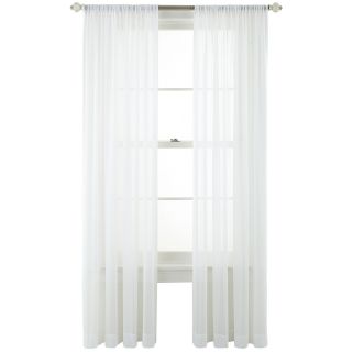 ROYAL VELVET Lantana Rod Pocket Curtain Panel, White