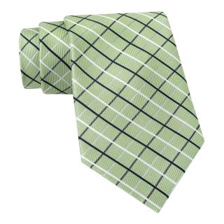 Stafford Beau Grid Tie, Green, Mens