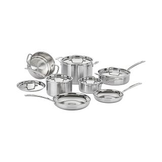 Cuisinart MultiClad Pro 12 pc. Tri Ply Stainless Steel Cookware Set