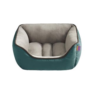 Halo Rectangular Cuddler Pet Bed, Spice / Taupe