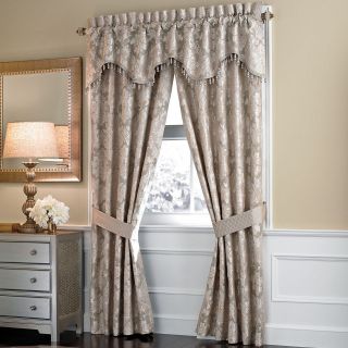 Croscill Classics Chantilly Curtain Panel Pair, Almond