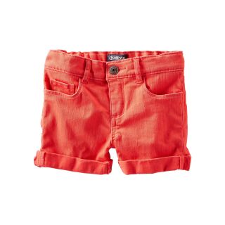 Oshkosh Bgosh Orange Twill Shorts   Girls 5 6x, Girls