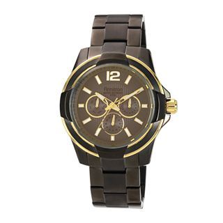 Armitron Mens Gunmetal Gold Tone Chronograph Bracelet Watch, Gunmetal