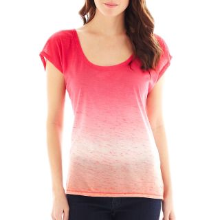 Levi s Dip Dyed Easy Tee, Canteloupe, Womens