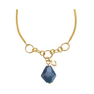 PALOMA & ELLIE Blue Agate Links Pendant Necklace, Womens