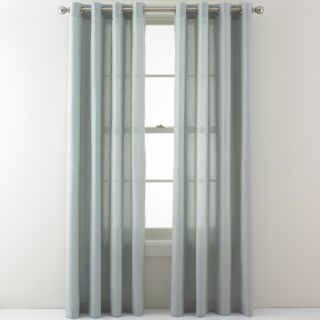 Studio Pearl Metallic Grommet Top Curtain Panel, Gray/Tan