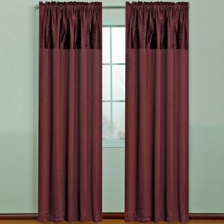 Landford Rod Pocket Curtain Panel, Red