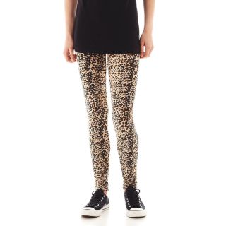 Say What? Print Leggings, Brown, Womens