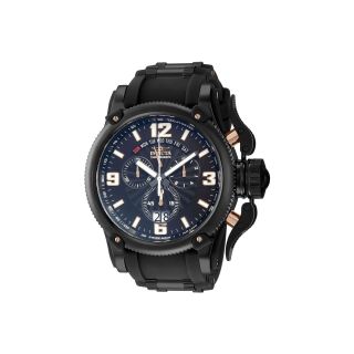 Invicta Mens Black Ion Plated Stainless Steel Chronograph Watch