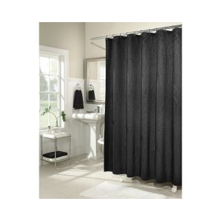 Waves Shower Curtain, Black
