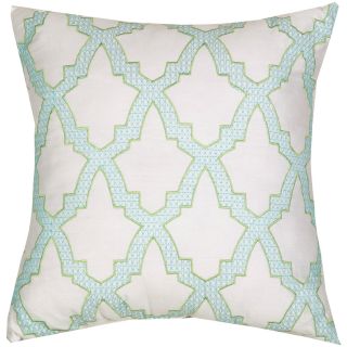 Trellis Brights Block Trellis 18 Decorative Pillow, White, Girls