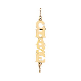 Gold Filled Vertical Name Necklace, Womens