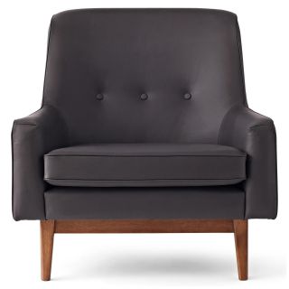 HAPPY CHIC BY JONATHAN ADLER Bleecker Leather Accent Chair, Brown