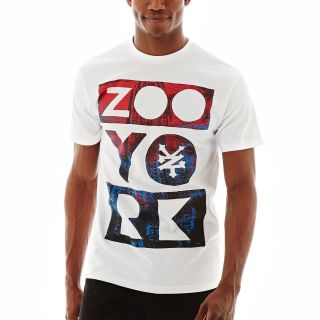 Zoo York Short Sleeve Graphic Tee, White, Mens