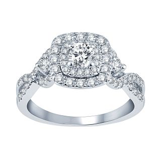1 CT. T.W. Diamond Bridal Ring, White/Gold, Womens