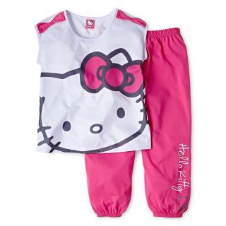 Hello Kitty Sleeveless 2 pc. Pajamas   Girls 4 14, Pink, Girls